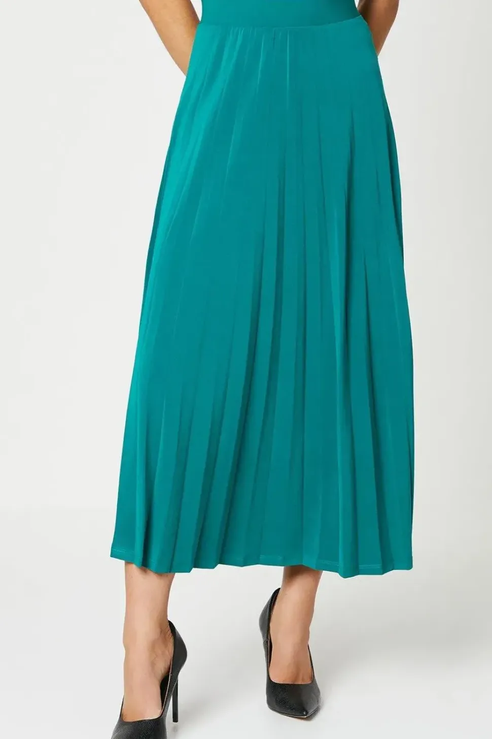 Pleated Midi Skirt
