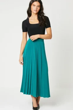 Pleated Midi Skirt