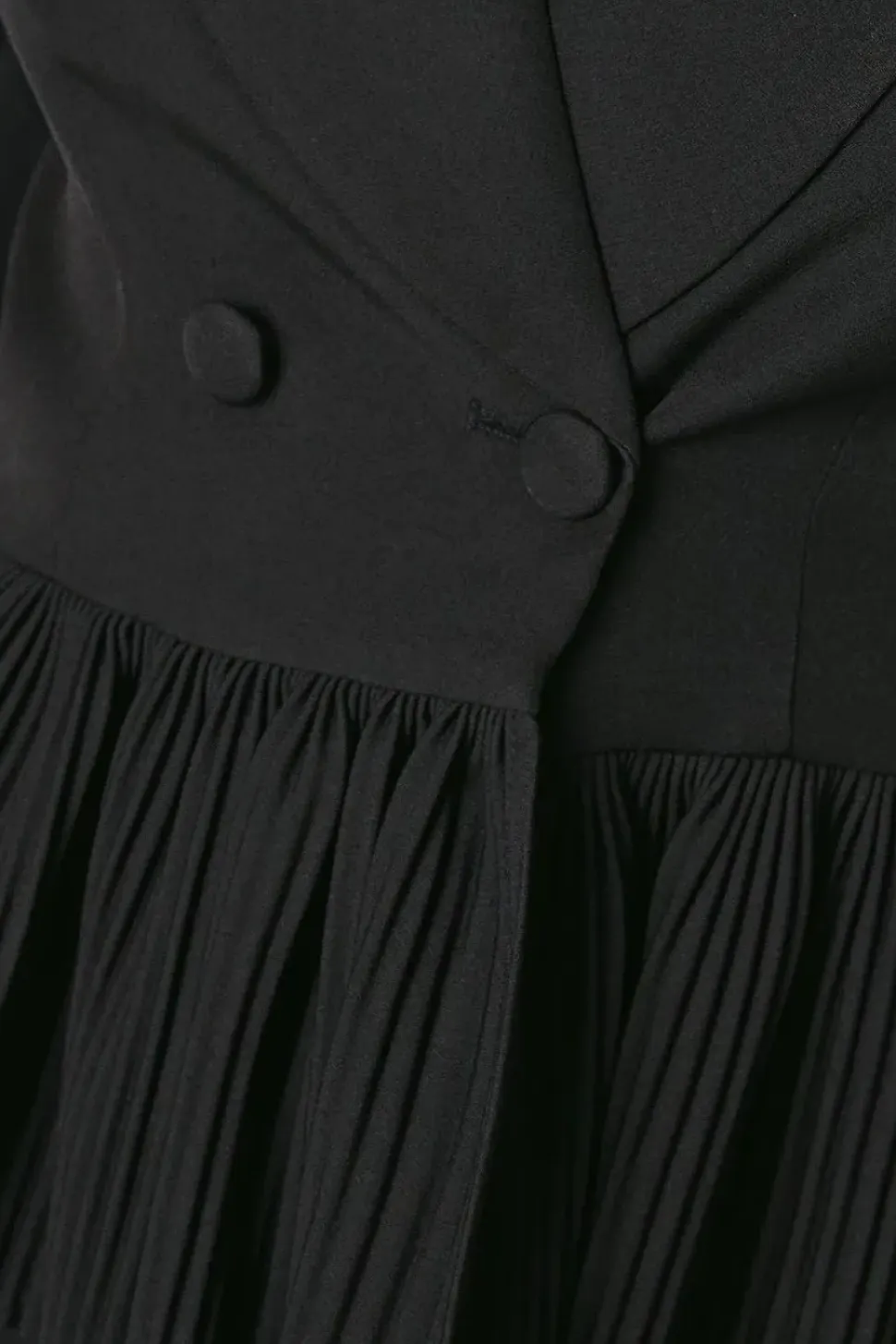 Pleated Peplum Tailored Blazer