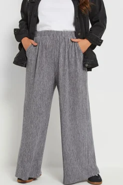 Pleated Wide Leg Trousers