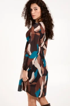 Pleated Wrap Dress