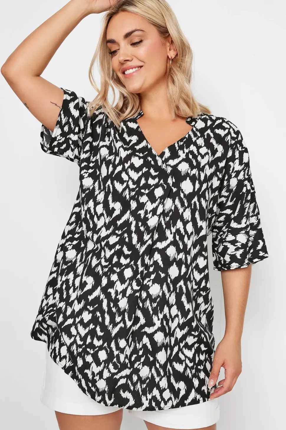 Pleat Front Blouse