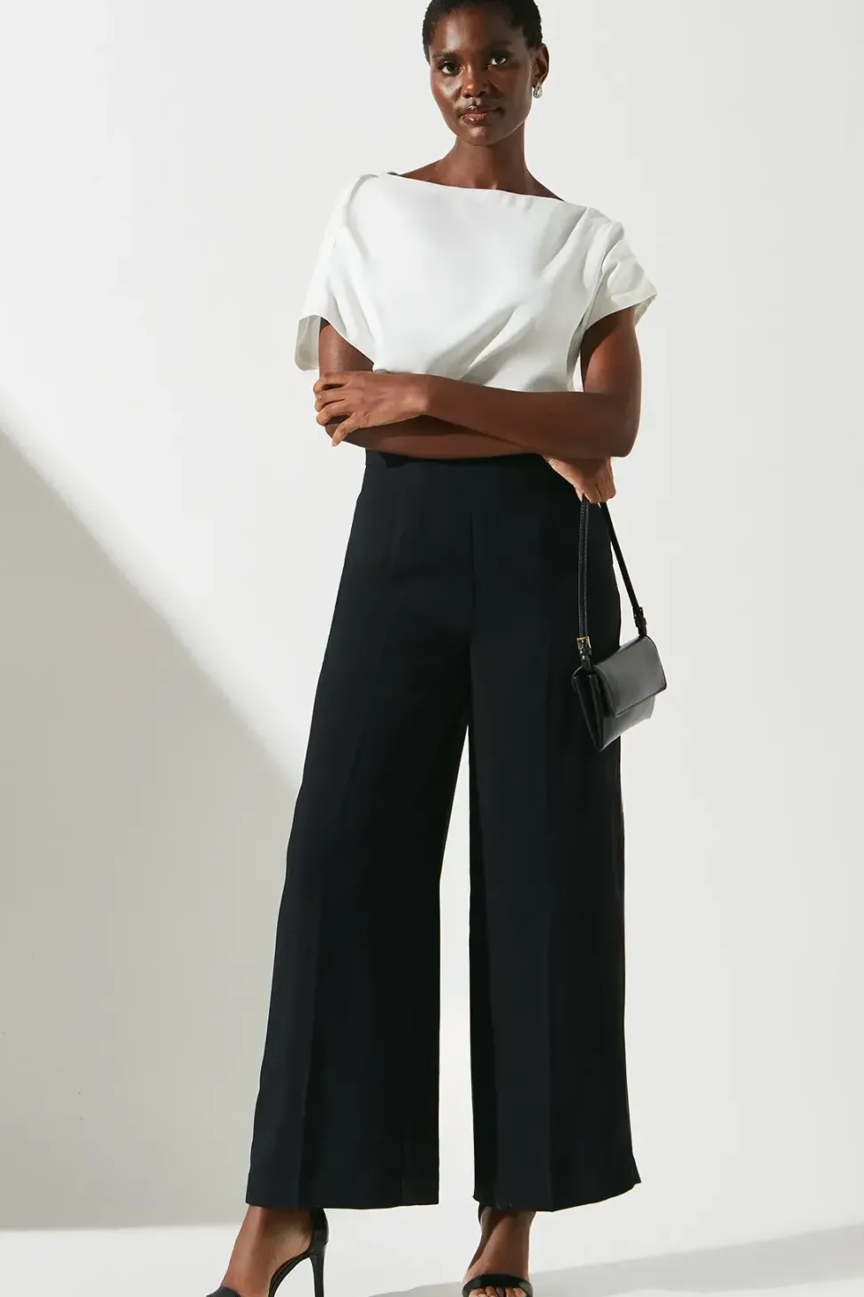 Pleat Off The Shoulder Jumpsuit