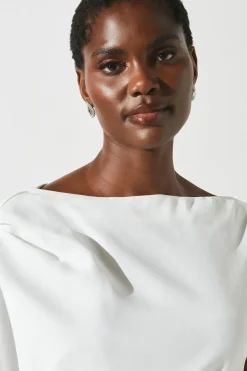 Pleat Off The Shoulder Jumpsuit