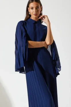 Pleat Wide Leg Jumpsuit