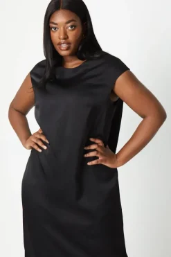 Plus Fringe Hem Shift Dress