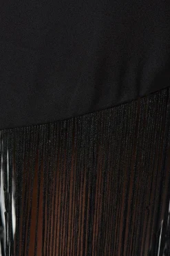 Plus Fringe Hem Shift Dress