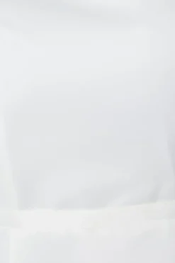 Plus Size Structured Satin Full Skirt Wedding Dress