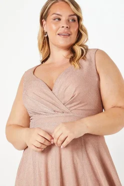 Plus Sleeveless Wrap Maxi Dress