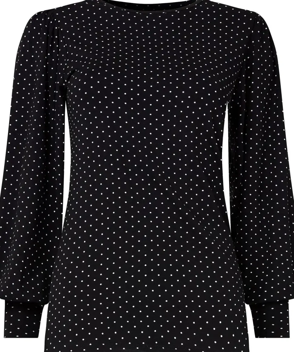 Polka Dot Jersey Top