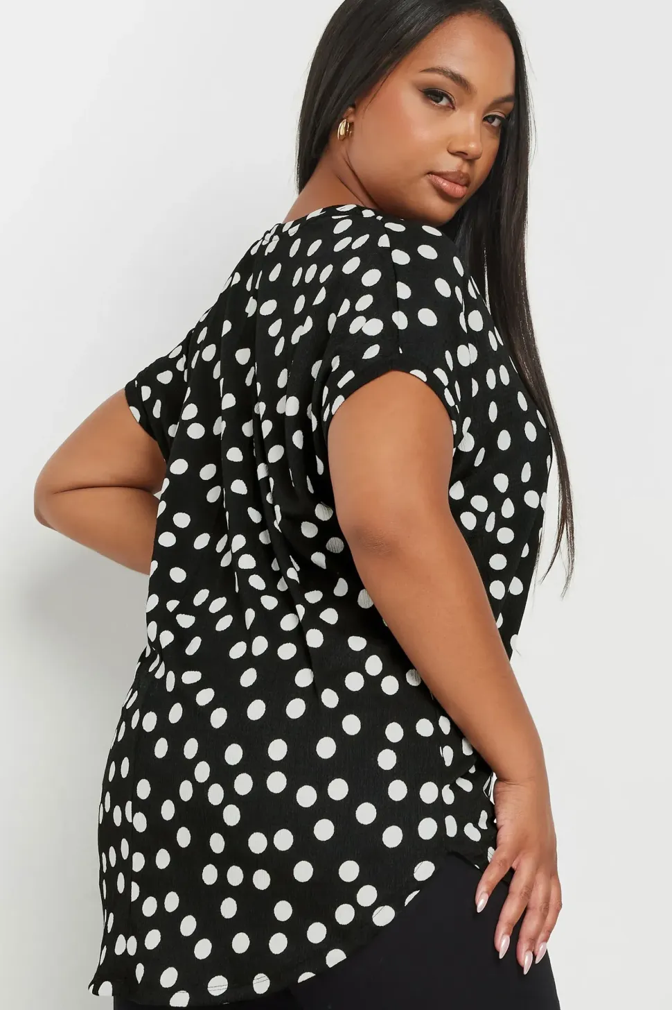 Polka Dot Print Blouse