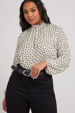 Polka Dot Printed Blouse