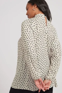 Polka Dot Printed Blouse