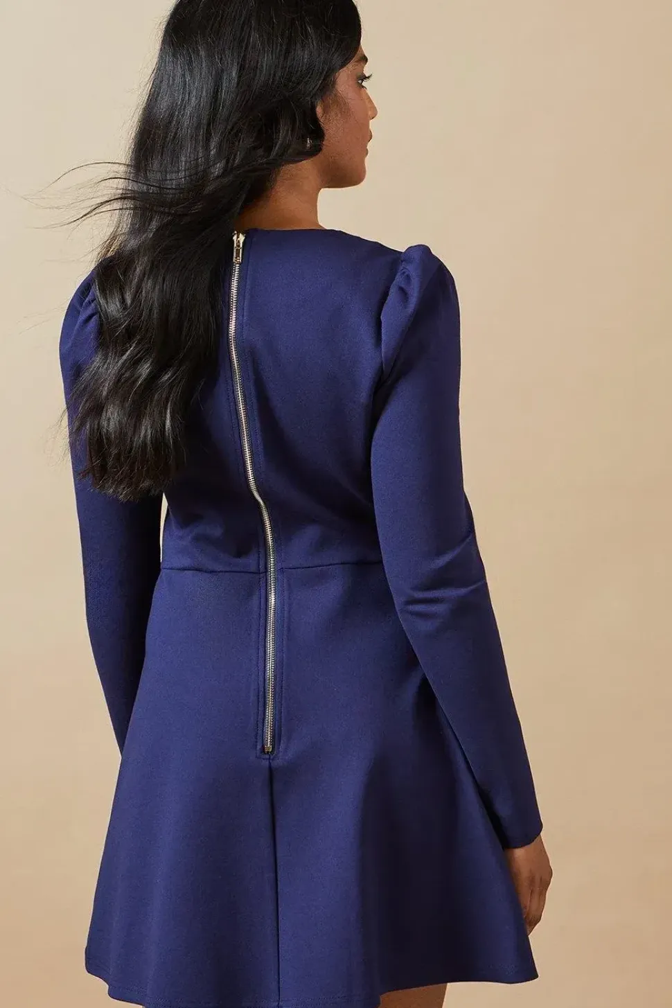 Ponte Longsleeve Mini Dress