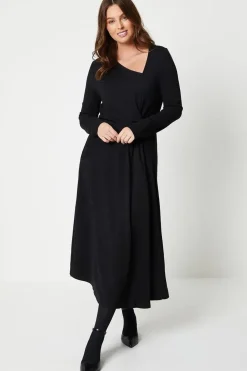 Ponte Twist Midi Dress