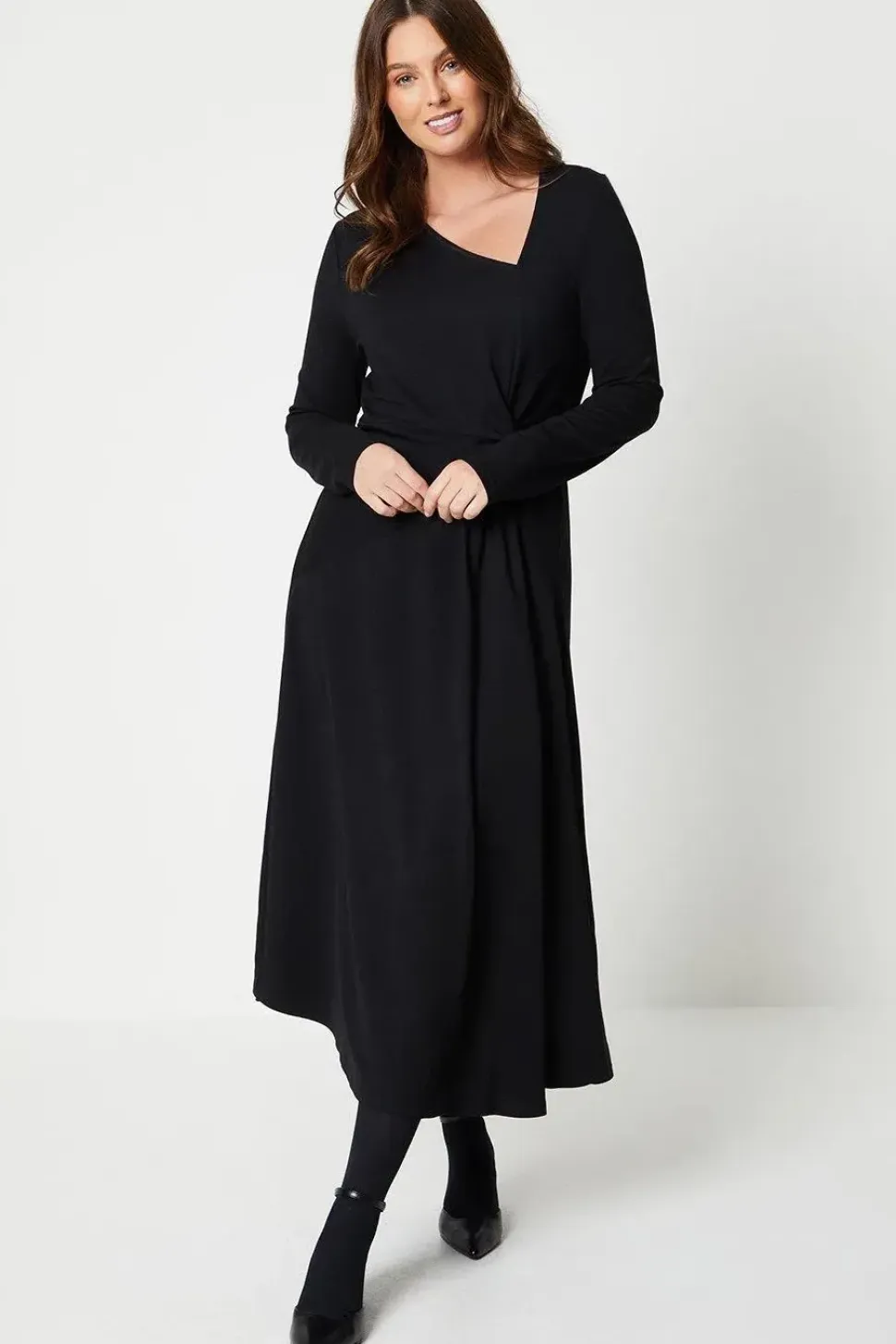 Ponte Twist Midi Dress