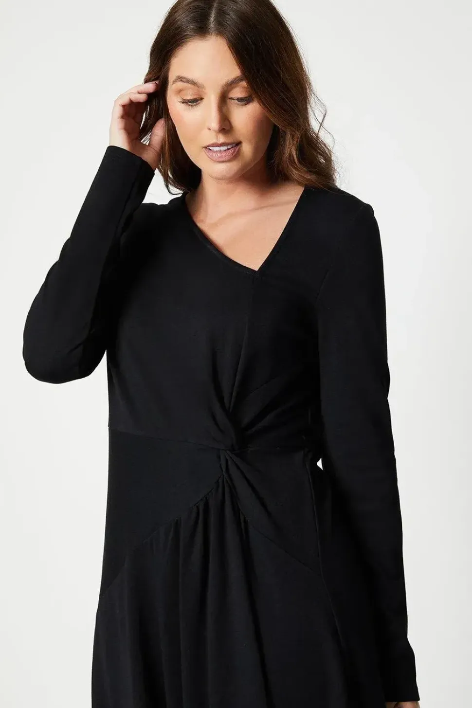 Ponte Twist Midi Dress
