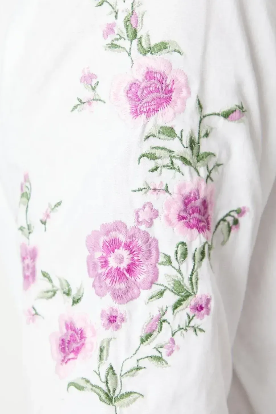 Poplin Embroidered Blouse