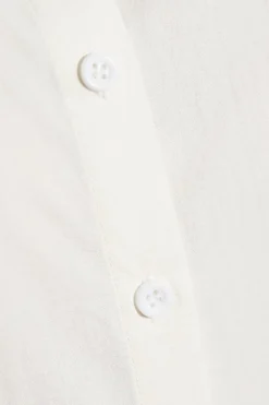 Poplin Fitted Mini Shirt Dress