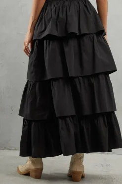 Poplin Frill Tiered Skirt Co Ord