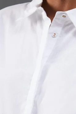 Poplin Open Tie Back Shirt