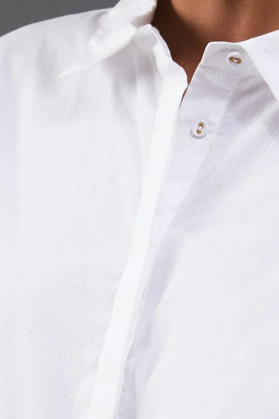Poplin Open Tie Back Shirt