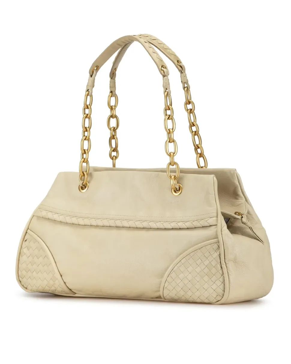 Preloved Baguette Shearling Shoulder Bag