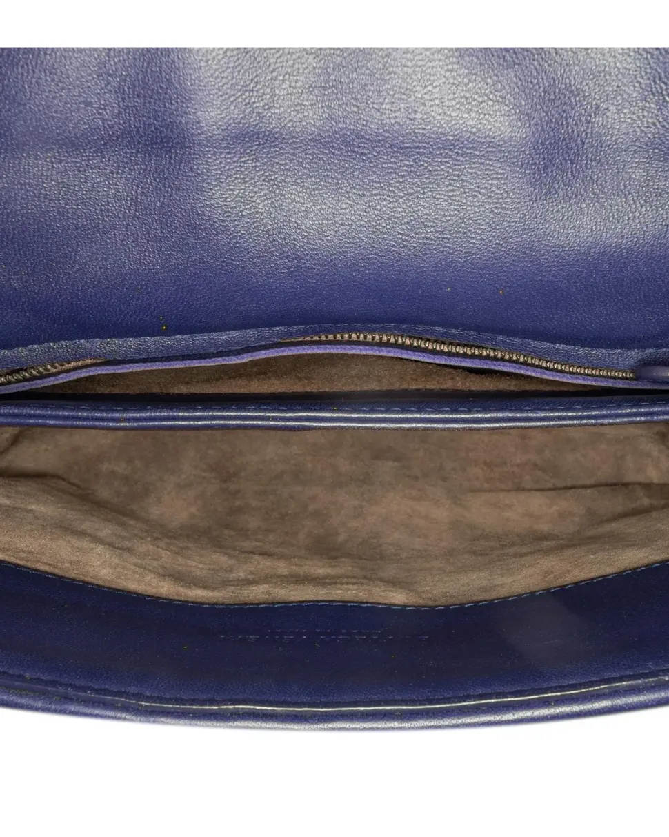 Preloved Baguette Tweed Messenger Bag - Grey Authentic Baguette