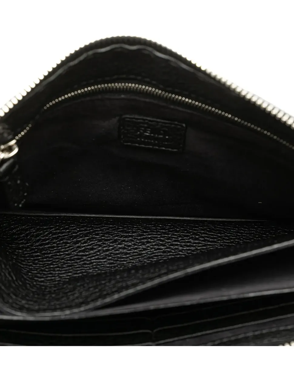 Preloved Calfskin Clutch with Bamboo and Tassel Details