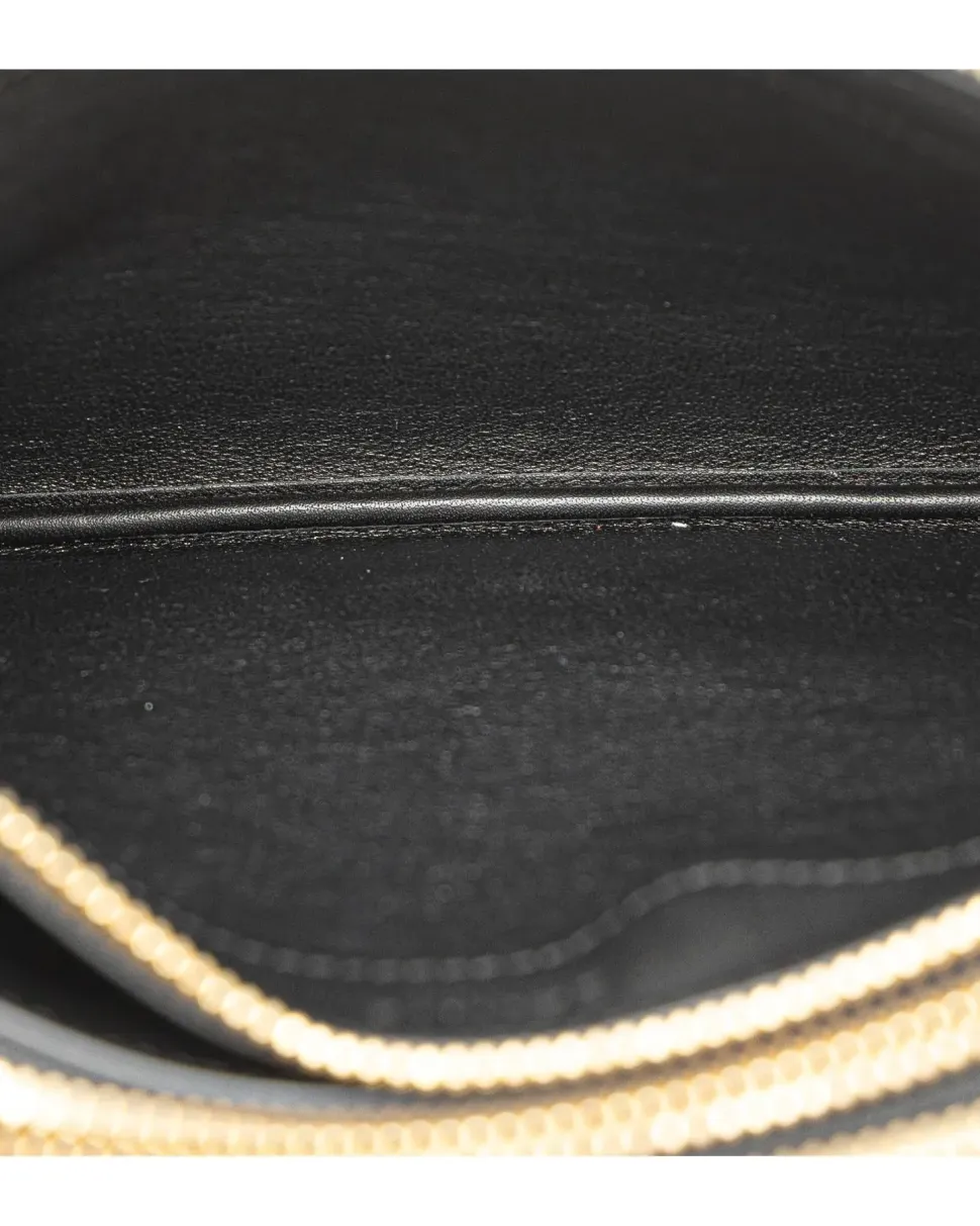 Preloved Calfskin Crossbody Camera Bag with Detachable Strap and