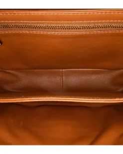 Preloved Canvas Zip Around Continental Wallet with Leather Trim