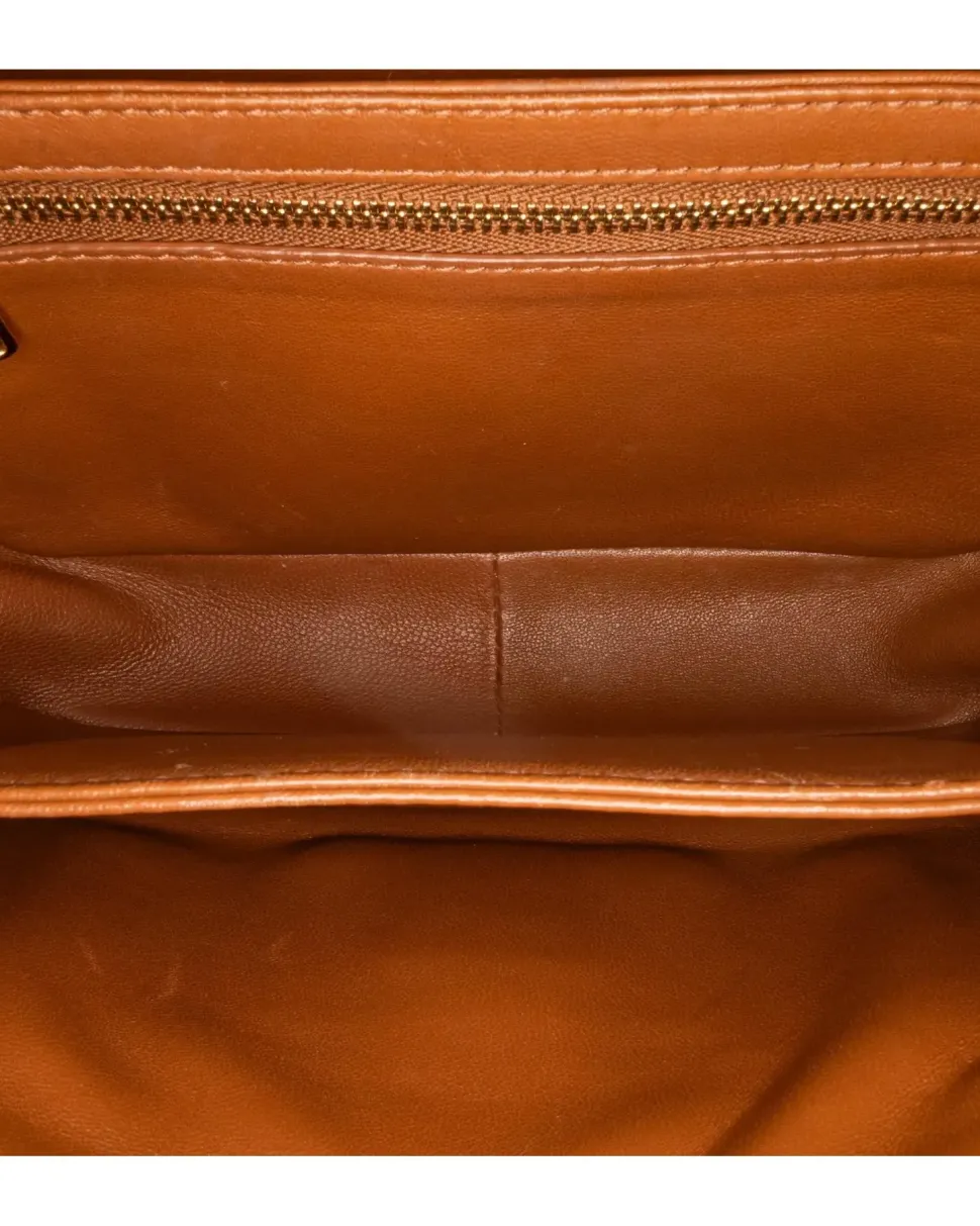 Preloved Canvas Zip Around Continental Wallet with Leather Trim