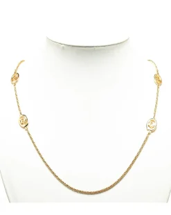 Preloved CD Chain Necklace in Gold