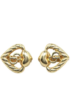 Preloved CD Heart Cufflinks Gold