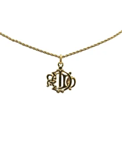 Preloved CD Logo Necklace Gold
