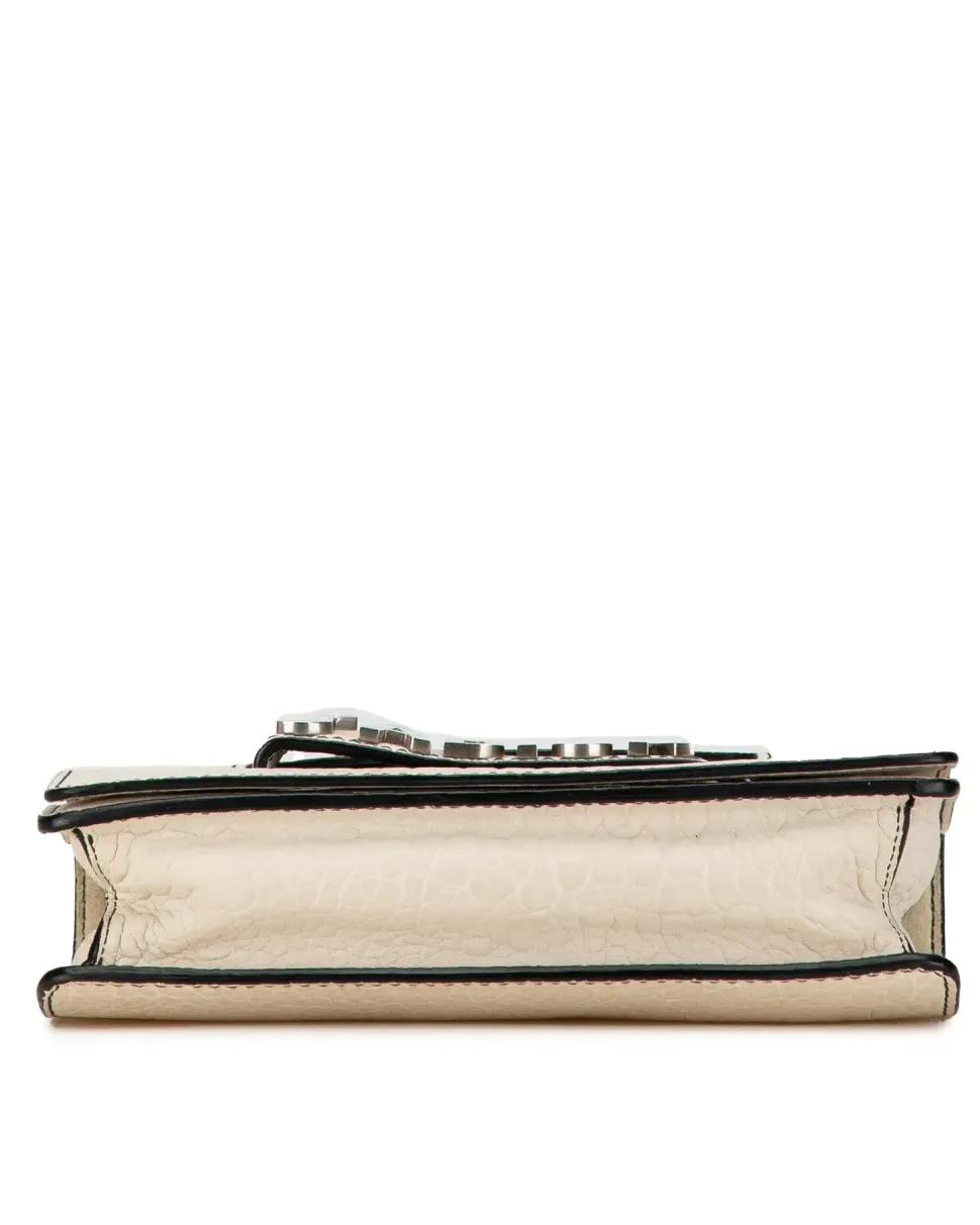 Preloved Convertible Calfskin Baguette Crossbody with Detachable