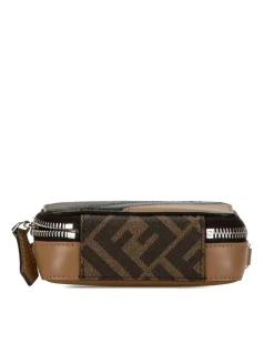 Preloved Crossbody Bag Beige Plaid