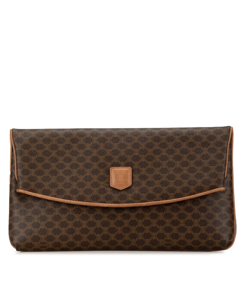 Preloved Eye Clutch - Black Leather Authentic Eye Clutch -