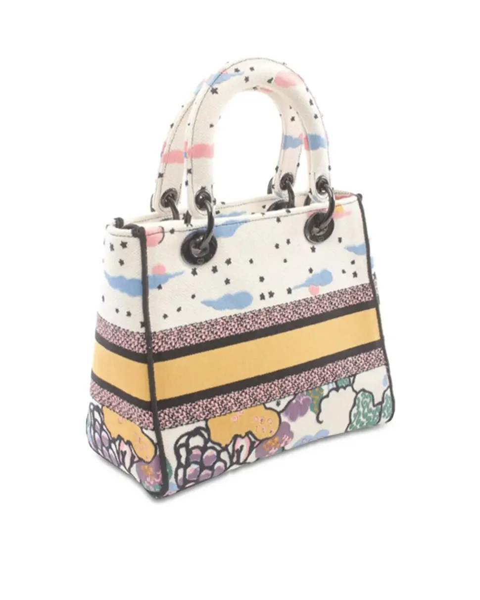 Preloved FF Baroque Print Coated Canvas Crossbody Bag with Adjustable