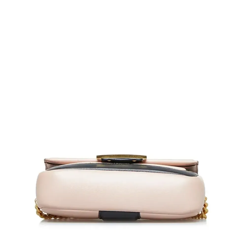 Preloved First Mini Bag Pale Pink Leather Shoulder Bag 8BS043 A9XS