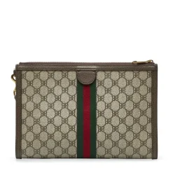 Preloved GG Marmont BeigeEbony Clutch Bag