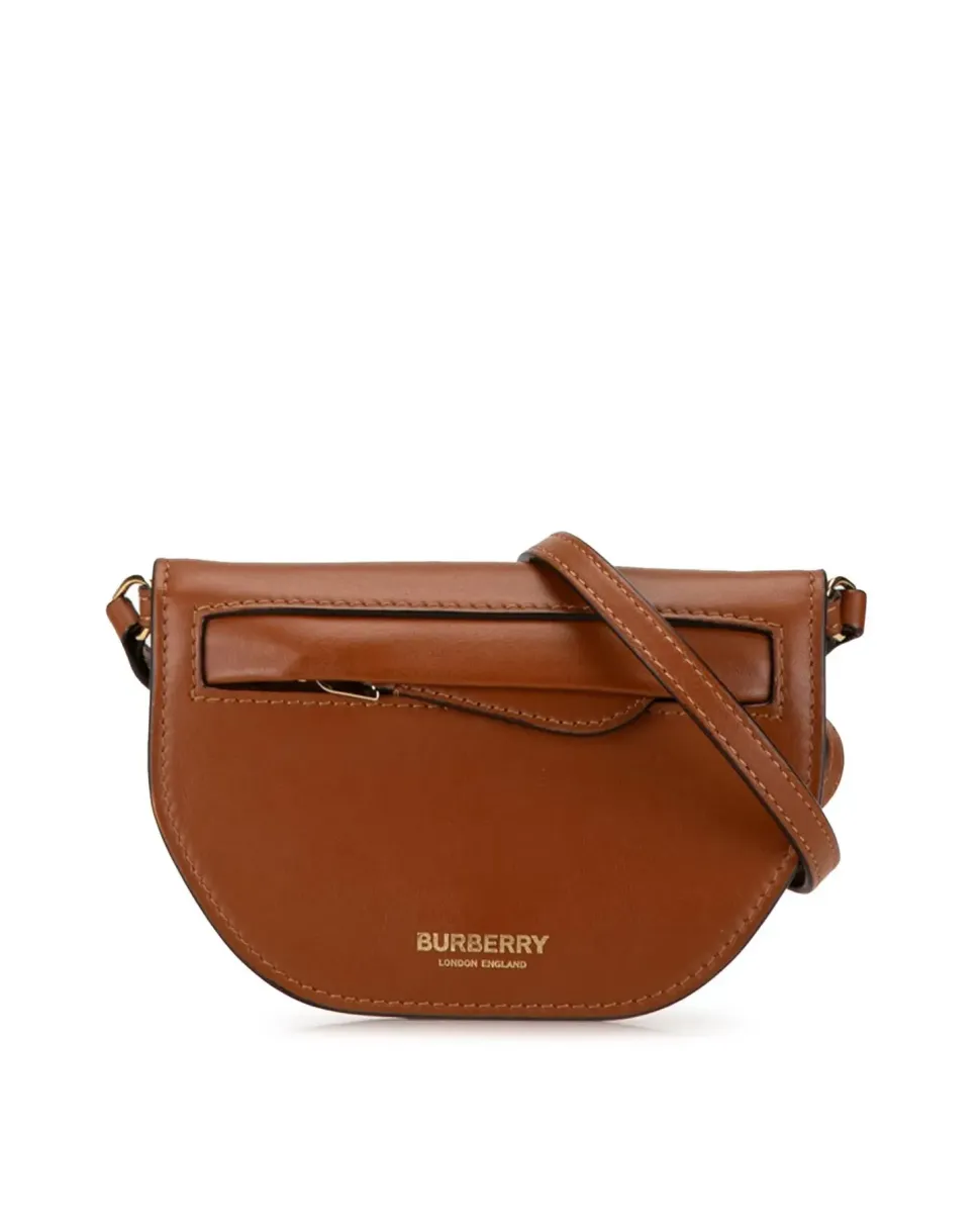 Preloved GG Supreme Coated Canvas Crossbody Bag with Leather Trim