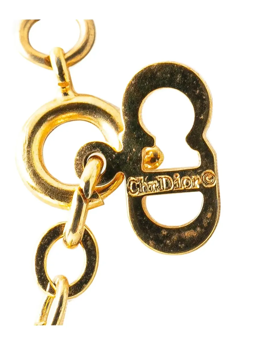 Preloved Gold Plated Pendant Necklace with Spring Ring Closure