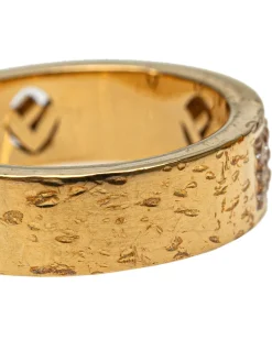 Preloved Gold Plated Rhinestone Band Ring