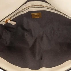 Preloved graphy FF Baguette Shoulder Bag in Black Leather