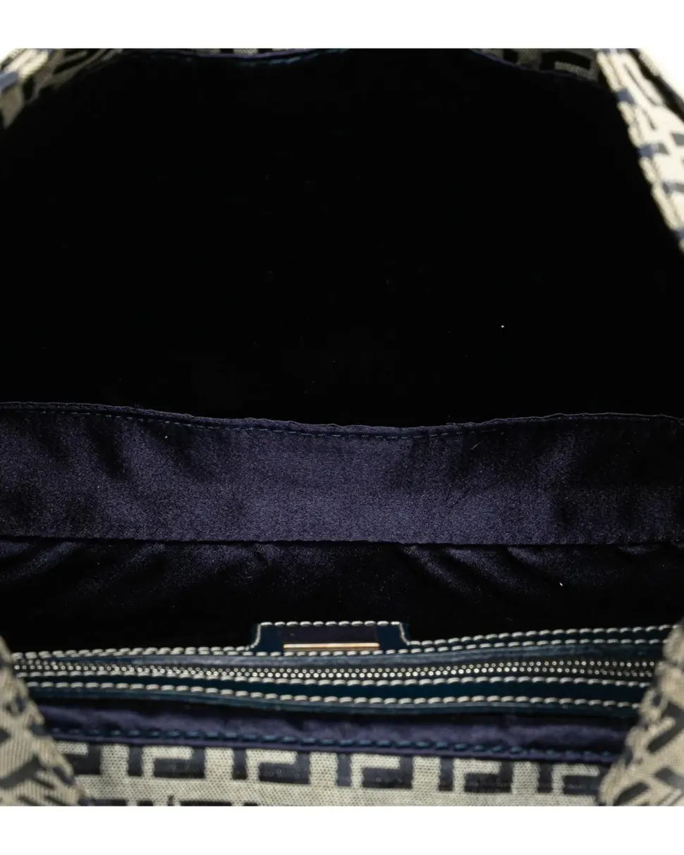 Preloved graphy Medium Shoulder Bag in Blue graphy Medium