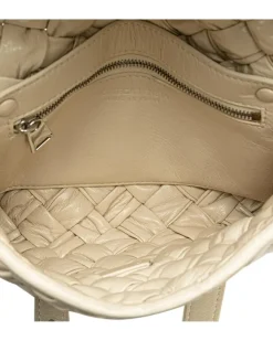 Preloved Horsebit 1955 Beige Balenciaga Logo Shoulder Bag