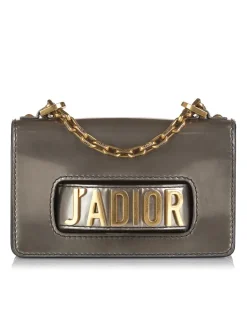 Preloved J'A Flap Bag Gray Leather Shoulder Bag