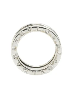 Preloved 18K White Gold Two Band Ring