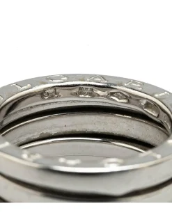Preloved 18K White Gold Two Band Ring